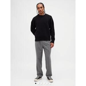 GAP Mens Size 33x34 Wool Blend Relaxed Straight Trousers